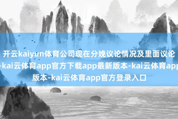 开云kaiyun体育公司现在分娩议论情况及里面议论秩序一切平素-kai云体育app官方下载app最新版本-kai云体育app官方登录入口
