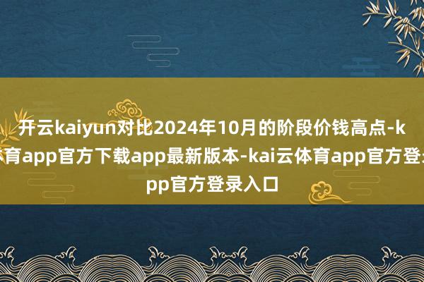 开云kaiyun对比2024年10月的阶段价钱高点-kai云体育app官方下载app最新版本-kai云体育app官方登录入口