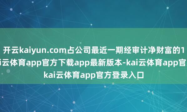 开云kaiyun.com占公司最近一期经审计净财富的17.77%-kai云体育app官方下载app最新版本-kai云体育app官方登录入口