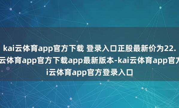 kai云体育app官方下载 登录入口正股最新价为22.84元-kai云体育app官方下载app最新版本-kai云体育app官方登录入口